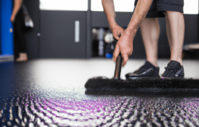 ¿Cómo limpiar el suelo de caucho de su gimnasio?
